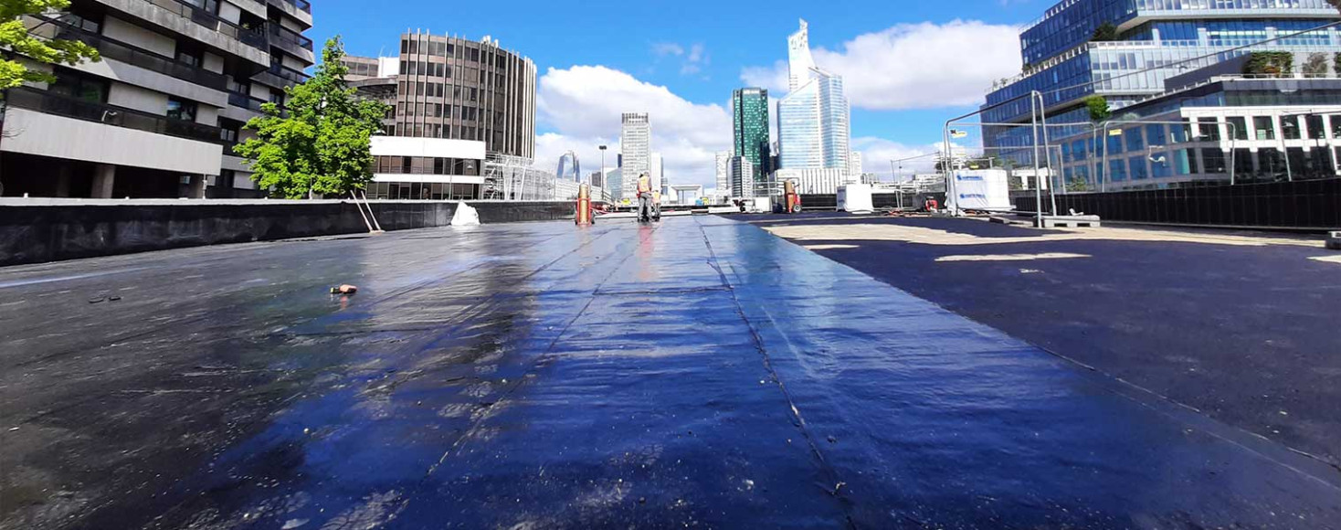 Reprise des étanchéités de la dalle Madrid sur l’axe historique La Défense / Porte Maillot