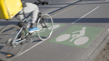 photographie d'une piste cyclable