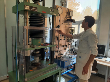 Inauguration du laboratoire d'essais géomécaniques