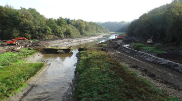 Effacement de barrages et restauration de la continuité écologique d'une vallée