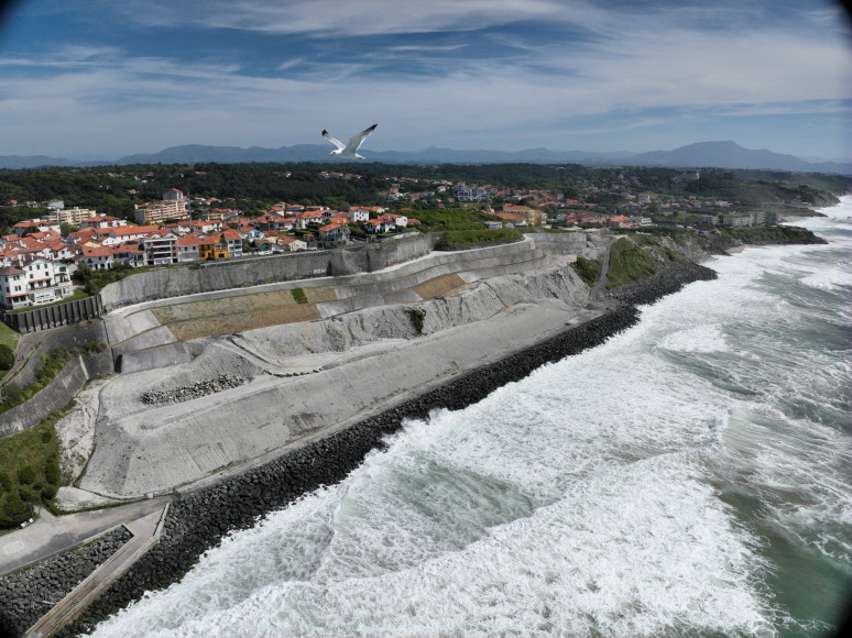 Confortement de la Côte des Basques à Biarritz (64)